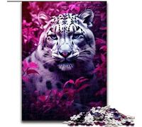 Jigsaw Puzzles for Adults 1000 Piece Puzzle Snow Leopard, for Educational Game Challenge Toy Unique Home Decor And Gifts 26x38cm
