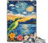 Jigsaw Puzzles for Adults 1000 Piece Puzzle Starry Night Hummingbird for Ages 14 And over Fun Games Fun Activities at Home, Birthday Gifts, Travel Gifts 50x75cm