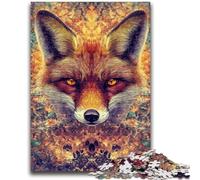 Jigsaw Puzzles for Adults 1000 Piece Puzzle Sunflower Fox for Ages 14 And over Fun Games Fun Activities at Home, Birthday Gifts, Travel Gifts 50x75cm