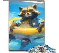 Jigsaw Puzzles for Adults 1000 Piece Puzzle Swimming Otter, Help The Brain Exercise Addictive Toys to Cultivate Patience Enhance Memory (Size 26x38cm)