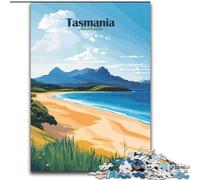Jigsaw Puzzles for Adults 1000 Piece Puzzle Tasmania Beach Landscape Quiz Game for Is Ideal As A Gift for The Whole Family (26x38cm) 1000pcs