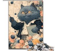 Jigsaw Puzzles for Adults 1000 Piece Puzzle Teacher Cat, Decompressing Intellectual Educational Toy Is Ideal As Gifts for The Whole Family (Size 26x38cm)