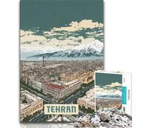 Jigsaw Puzzles for Adults 1000 Piece Puzzle Tehran,Help The Brain Exercise Addictive Toys to Cultivate Patience Artists Collection,Fine Art (38x26cm)