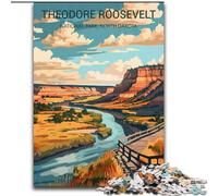 Jigsaw Puzzles for Adults 1000 Piece Puzzle Theodore Roosevelt National Park Quiz Game for Is Ideal As A Gift for The Whole Family (50x75cm) 1000pcs