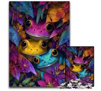 Jigsaw Puzzles for Adults 1000 Piece Puzzle Three Frogs Cardboard Jigsaw Puzzles Learning Educational Toys,is Ideal As Gifts for The Whole Family for Ages 14+ 26X38CM