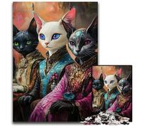 Jigsaw Puzzles for Adults 1000 Piece Puzzle Three Lynx Cats Puzzle Educational Challenge, Deal As Gifts for The Whole Family for 14+ 26X38CM