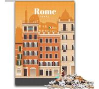 Jigsaw Puzzles for Adults 1000 Piece Puzzle Travel to Rome, Learning Educational Is Ideal As A Gift for The Whole Family 75x100cm