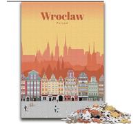 Jigsaw Puzzles for Adults 1000 Piece Puzzle Travel to Wroclaw Quiz Game for Is Ideal As A Gift for The Whole Family (38x52cm) 1000pcs