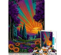 Jigsaw Puzzles for Adults 1000 Piece Puzzle Tropical Rain Forest,Stress Reliever Difficult Challenge Every Piece Is Unique - Challenging Family Fun Game (38x26cm)