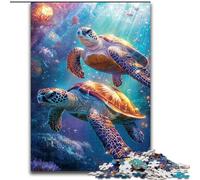 Jigsaw Puzzles for Adults 1000 Piece Puzzle Turtle on The Seabed, Fun Activity for Home, Rainy Days Toys, Birthday Gifts (Size 26x38cm)