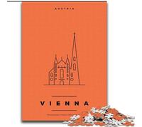 Jigsaw Puzzles for Adults 1000 Piece Puzzle Vienna Austria Quiz Game for Is Ideal As A Gift for The Whole Family (26x38cm) 1000pcs