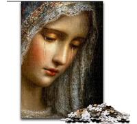 Jigsaw Puzzles for Adults 1000 Piece Puzzle Virgin Mary Art, Learning Educational Toys Unique Birthday And Gifts for Age 14+ (Size 26x38cm)