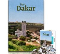 Jigsaw Puzzles for Adults 1000 Piece Puzzle Visit Dakar,Help The Brain Exercise Addictive Toys to Cultivate Patience Artists Collection,Fine Art (38x26cm)