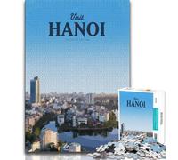 Jigsaw Puzzles for Adults 1000 Piece Puzzle Visit Hanoi,Help The Brain Exercise Addictive Toys to Cultivate Patience Artists Collection,Fine Art (75x50cm)