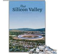 Jigsaw Puzzles for Adults 1000 Piece Puzzle Visit Silicon Valley, Learning Educational Is Ideal As A Gift for The Whole Family 26x38cm