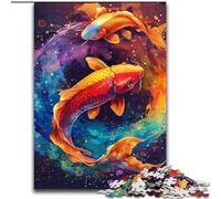 Jigsaw Puzzles for Adults 1000 Piece Puzzle Watercolor Goldfish, for 14+ Challenging Game As A Gift for The Whole Family And Friends (Size 50x75cm)