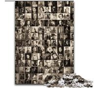 Jigsaw Puzzles for Adults 1000 Piece Puzzle World Actors Collage, Elephant Toy Intellectual Game Birthday Present, Gifts, Wall Art for Ages 14+ 26x38cm
