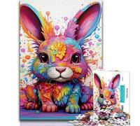 Jigsaw Puzzles for Adults 1000 Piece Rabbit,Learning Educational Toys Family Games Educational Game for Birthday,Chrismas (38x26cm)
