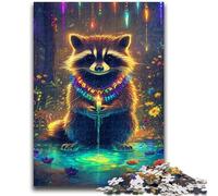 Jigsaw Puzzles for Adults 1000 Piece Raccoon 1000 Pieces for Teenagers,Educational Toy Funny Family Games Unique Home Decor (50x75cm)