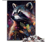 Jigsaw Puzzles for Adults 1000 Piece Raccoon cardboard Jigsaw Puzzles for Adults Perfect for Home & Office Decor, Parties, Birthdays (Size 26x38cm)