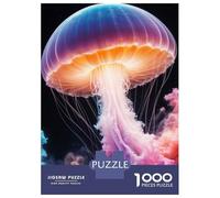 Jigsaw Puzzles for Adults 1000 Piece Radiant Jellyfish in Ethereal Colors Jigsaw for Adults Fun Games Wall Art Unique Birthday And Xmas Gifts 70x50cm/1000pcs