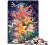 Jigsaw Puzzles for Adults 1000 Piece Radiant Lily Help The Brain Exercise Addictive Toys to Cultivate Patience Artists Collection, Fine Art 50x75cm