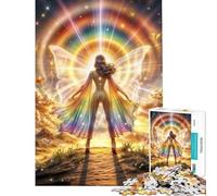 Jigsaw Puzzles for Adults 1000 Piece Radiant Rainbow Goddess Learning Educational Toys for Educational Game For Family Fun Funny Gifts (Size 75x50cm)