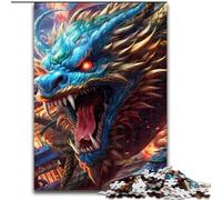 Jigsaw Puzzles for Adults, 1000 Piece Raging Dragon Jigsaws 1000 Pieces for Adults with Family Interactive Game, for Ages 14+ Size 50X75CM