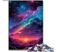 Jigsaw Puzzles for Adults 1000 Piece Rainbow Clouds Jigsaw for Family Fun Perfect for Holidays, Interactive Game Nights (size : 50x75cm)