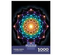 Jigsaw Puzzles for Adults 1000 Piece Rainbow Mandala Cosmic Puzzle for Adults Brain Teaser Game Difficult Hard Deal As Gifts for The Whole Family 52x38cm/1000pcs