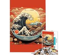 Jigsaw Puzzles for Adults 1000 Piece Ramen Bowl Art Fun Activities at Home But Fun And Humorous Relax Games for 14+ Puzzle Game Offered (50x75cm)