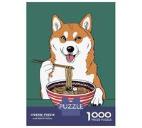 Jigsaw Puzzles for Adults 1000 Piece Ramen Shiba Inu Dog Adult Puzzles Toy Wall Decor Wall Decoration Deal As Gifts for The Whole Family 70x50cm/1000pcs