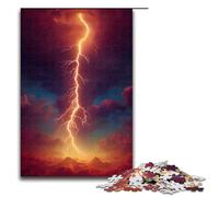 Jigsaw Puzzles for Adults 1000 Piece Red Apocalypse Storm Wooden Puzzle Learning Educational Toys Family Games 75x50cm