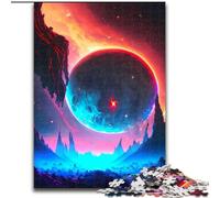 Jigsaw Puzzles for Adults 1000 Piece Red Blue Star Landscape Jigsaw Puzzle Made of cardboard,Educational Activity for Cognitive Skills Cognitive Skill Improvement 1000pcs(26x38cm)