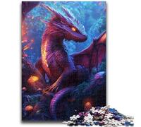 Jigsaw Puzzles for Adults 1000 Piece Red Dragon Baby 1000 Pieces for Teenagers,Educational Toy Funny Family Games Unique Home Decor (38x26cm)