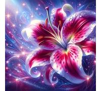 Jigsaw Puzzles for Adults 1000 Piece Red Lily, Jigsaws 1000 pieces for adults Family Activity, Challenging puzzles Games, Colourful, Beautiful Decoration Puzzle