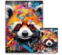 Jigsaw Puzzles for Adults 1000 Piece Red Panda Jigsaw Puzzles Colorful Home Decor & Interactive Family Game, 50x75CM/19.68x29.52inch