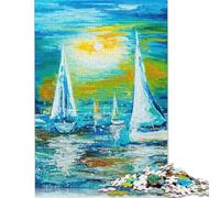 Jigsaw Puzzles For Adults 1000 Piece Regatta Puzzle Jigsaw For Adults Challenging Game (38x26cm)