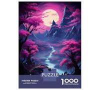 Jigsaw Puzzles for Adults 1000 Piece Retro Fantasy Landscape Puzzle for Adults Relaxing Games Hand Speed Race Fun Activities at Home 52x38cm/1000pcs