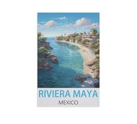 Jigsaw Puzzles for Adults 1000 Piece，Riviera Maya Mexico，Classic Puzzle Teens Boys Girls Puzzles for DIY Intellective Educational Game, Gift Home Decor（26x38cm）-FR91