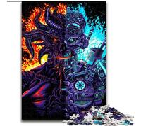 Jigsaw Puzzles for Adults 1000 Piece Robot Vs Demon Jigsaw Home Activity for Holidays, Birthdays, And Family Game Nights (size : 50x75cm)