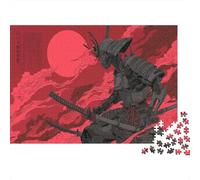 Jigsaw Puzzles for Adults 1000 Piece Robotic Samurai Jigsaw Puzzle for Adults Japanese Samurai Challenging And Brainteasing Educational Games Therapeutic Fun Home Decoration 1000pcs (75x50cm)