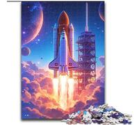 Jigsaw Puzzles for Adults 1000 Piece Rocket Launch, for And 14 Years And over for Educational Game Challenge Toy Gift for Birthdays (Size 50x75cm)