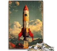 Jigsaw Puzzles for Adults 1000 Piece Rocket Launch Stress Reliever Difficult Challenge Every Piece Is Unique - Challenging Family Fun Game 50x75cm