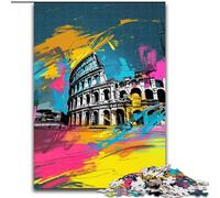 Jigsaw Puzzles for Adults, 1000 Piece Roman Colosseum Jigsaw Puzzle Made of cardboard, for Birthdays, Holidays, Space Party Decorations 1000pcs(26x38cm)