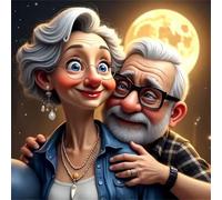 Jigsaw Puzzles for Adults 1000 Piece Romance Elderly People, Jigsaws 1000 pieces for adults Family Activity, Challenging puzzles Games, Colourful, Beautiful Decoration Puzzle