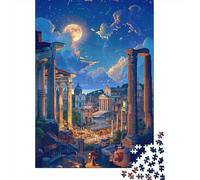 Jigsaw Puzzles for Adults 1000 Piece Romantic Night in Ancient Rome Puzzles for Adults Relaxing Games A Work of Art Fun Activities at Home 70x50cm/1000pcs