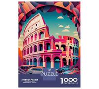 Jigsaw Puzzles for Adults 1000 Piece Rome Colesseum 1 Jigsaw for Adults Hands-on Game Difficult Hard Fun Activities at Home 52x38cm/1000pcs