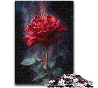 Jigsaw Puzzles for Adults 1000 Piece Rose Oil Painting Teenager Jigsaw,Family Game Stress Reliever Difficult Challenge Suitable for Couples (26x38cm)