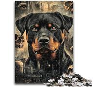 Jigsaw Puzzles for Adults 1000 Piece Rottweiler Collage Challenging Game Toys Deal As Gifts for The Whole Family for Ages 14+ 38x26cm